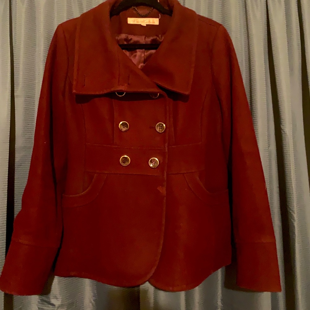 Burgundy jacket